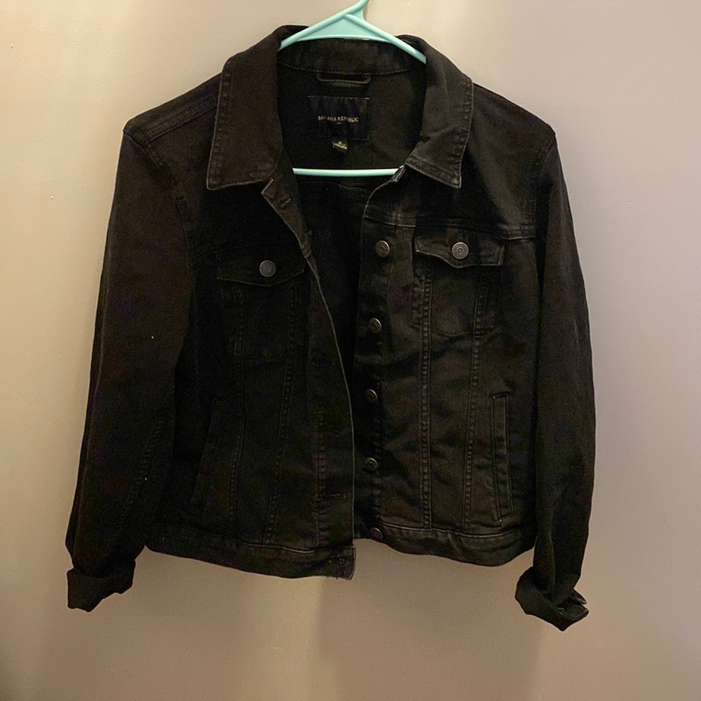 Banana Republic Black Jean Jacket